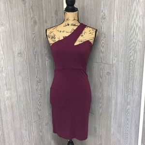 Burgundy Bodycon Dress